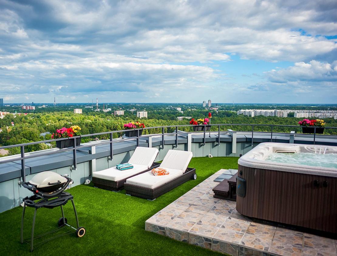 Skyhouse Riga Private Penthouse And Spa Εξωτερικό φωτογραφία